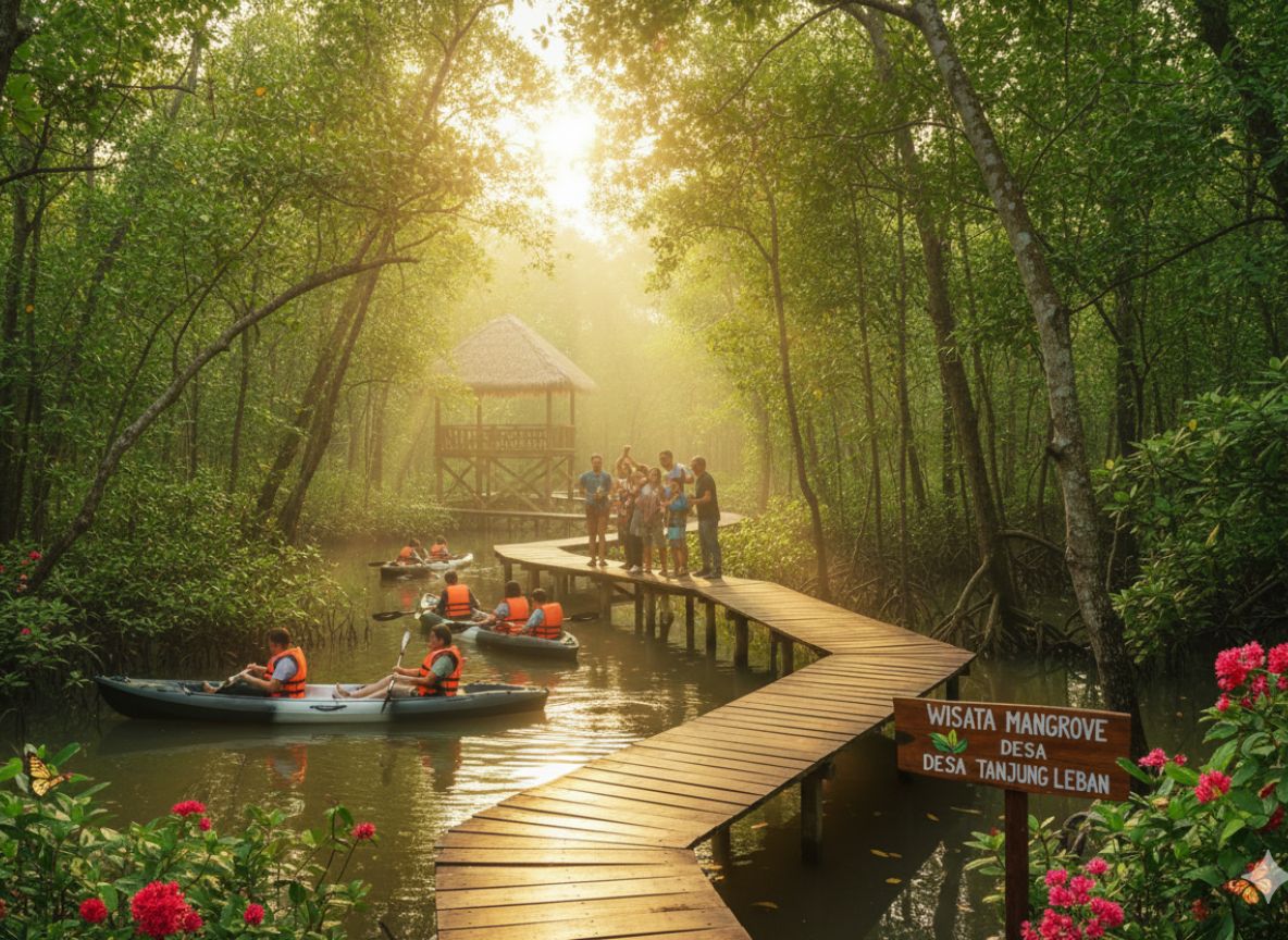 Pesona Wisata Alam Mangrove Desa Tanjung Leban