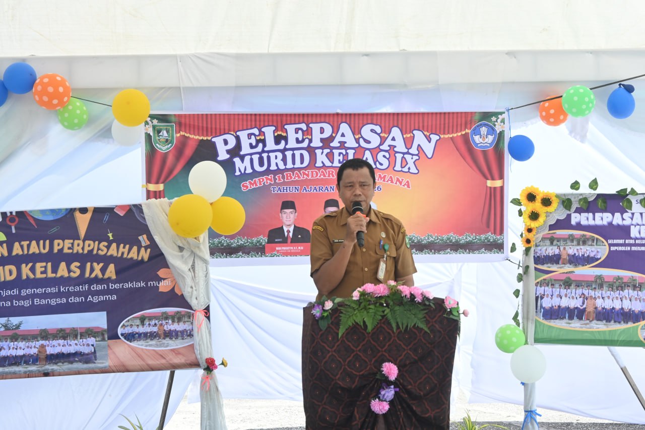 Pelepasan Murid Kelas IX SMPN 1 Bandar Laksamana